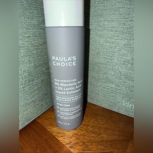 PAULA'S CHOICE 6% MANDELIC ACID + 2% LACTIC ACID LIQUID EXFOLIANT 3 OZ SEALED